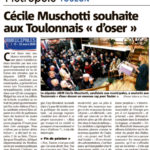 Var Matin Lancement de campagne Cecile MUSCHOTTI