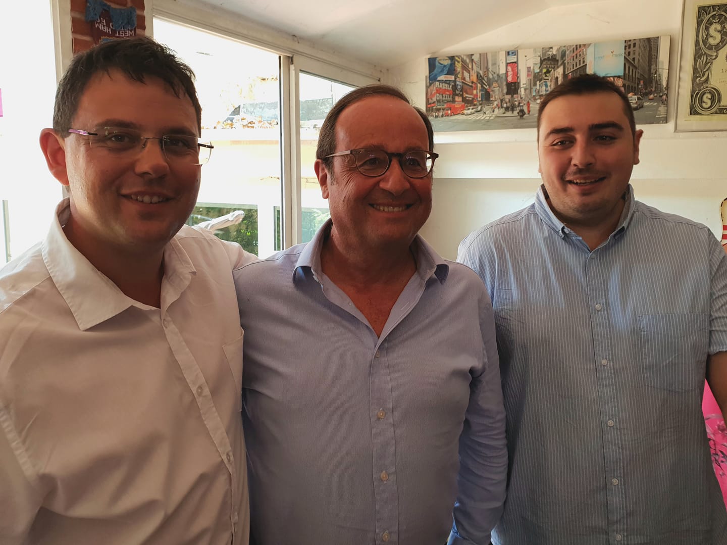 François HOLLANDE à Saint-Cyr-sur-Mer